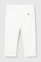 Mayoral pantaloni din amestec de in pentru bebe 1523.3C.Baby.PPY2 alb SS26