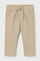 Mayoral spodnie z domieszką lnu niemowlęce 1523.3C.Baby.PPY2 beżowy SS26
