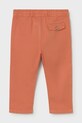 Mayoral spodnie z domieszką lnu niemowlęce 1523.3C.Baby.PPY2 pomarańczowy SS26
