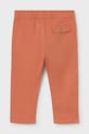 Mayoral spodnie z domieszką lnu niemowlęce 1523.3C.Baby.PPY2 pomarańczowy SS26