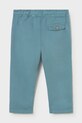 Hlače iz mešanice lanu za dojenčke Mayoral 1523.3C.Baby.PPY2 modra SS26