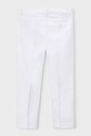 Mayoral spodnie z domieszką lnu dziecięce 3574.5B.Mini.PPY2 biały SS26