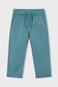 Mayoral pantaloni de in pentru copii 3575.5C.Mini.PPY2 turcoaz SS26