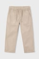 Mayoral spodnie z dodatkiem lnu dziecięce z elastanem beżowy 3575.5C.Mini.PPY2