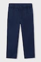 Mayoral spodnie dziecięce z dodatkiem lnu tkanina granatowy 3576.5C.Mini.PPY2