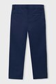 Mayoral spodnie dziecięce z dodatkiem lnu 3576.5C.Mini.PPY2 granatowy SS26
