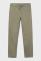Mayoral spodnie bawełniane dziecięce bawełna zielony 6564.7B.Junior.PPY2