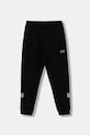 EA7 Emporio Armani spodnie dresowe dziecięce dzianina czarny 7B000314.AF12660