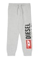 Diesel spodnie dresowe bawełniane dziecięce PANTLI TROUSERS nadruk szary J02445.KYAZ3