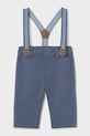Mayoral Newborn spodnie niemowlęce 1596.1L.Newborn.PPY2 granatowy SS26