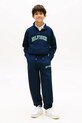 Chłopiec Tommy Hilfiger spodnie joggery dziecięce z bawełną KB0KB10254.128.176.PPY2 granatowy