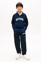 Chłopiec Tommy Hilfiger spodnie joggery dziecięce z bawełną KB0KB10254.128.176.PPY2 granatowy
