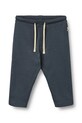 Wheat spodnie bawełniane niemowlęce dzianina granatowy 6872.010.GOTS