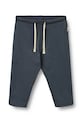 Wheat spodnie bawełniane niemowlęce dzianina granatowy 6872.010.GOTS