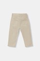 United Colors of Benetton spodnie dziecięce bawełniane z elastanem 4TCGGE009.P.Riproposto beżowy SS26