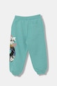 United Colors of Benetton spodnie dresowe dziecięce z bawełną 3PLGGF05G.P.Stagionale turkusowy SS26