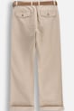Coccodrillo Chino hlače otroške z lanom WC6119101EJB bež SS26