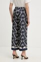 Odzież Weekend Max Mara spodnie jedwabne OTTICO 2615131011600 granatowy