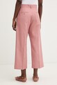 Oblečenie Nohavice s prímesou ľanu Weekend Max Mara ZIRCONE 2615131052600 ružová