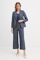 Weekend Max Mara spodnie damskie MARINA 2615131062600 granatowy SS26