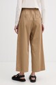 Odzież Weekend Max Mara spodnie damskie bawełniane GOLFO 2615131102600 brązowy
