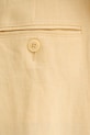 Weekend Max Mara spodnie damskie lniane MALIZIA żółty 2615131112600