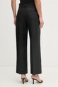 Odzież Weekend Max Mara spodnie damskie lniane MALIZIA 2615131112600 czarny