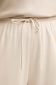 Weekend Max Mara hlače za žene s lanom MODICO bež 2615781012600