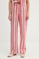 Stine Goya spodnie damskie bawełniane różowy SG.SS26.P147.2487