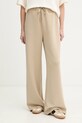 BOSS spodnie dresowe Epesya z elastanem beżowy 50556952