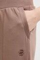BOSS tepláky dámské s bavlnou Shiny B Pants hnědá 50557285
