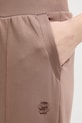 BOSS tepláky dámské s bavlnou Shiny B Pants hnědá 50557285