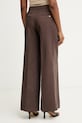 Ρούχα Marciano by Guess παντελόνι wide leg γυναικείο με πρόσμιξη λινού JANE G6GB04.W1782 καφέ