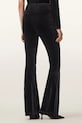 AllSaints spodnie welurowe W060TD czarny SS26