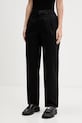 Hugo Blue spodnie Hulisea-1_B z elastanem czarny 50555754