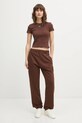 Hugo Blue spodnie dresowe bawełniane Naleisy_B 50553979 brązowy SS26