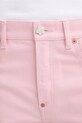 Kenzo jeansy straight damskie różowy FG52DP2396M0