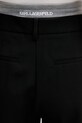 Karl Lagerfeld spodnie IKON czarny B1W10007