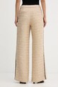 Odzież Karl Lagerfeld spodnie z domieszką wełny B1W10008 beżowy