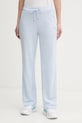 Dkny spodnie dresowe dzianina niebieski DP6P3794
