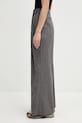 GANNI spodnie z dodatkiem wełny W0761 W0761 szary SS26