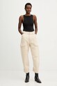 G-Star spodnie bawełniane Cargo 3D boyfriend D27022.E078 beżowy SS26