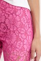 Pinko zvonové nohavice dámske čipkované ružová 106434.A330