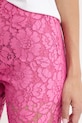 Pinko zvonové nohavice dámske čipkované ružová 106434.A330