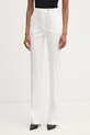 Pinko spodnie garniturowe damskie bawełniane biały 106514.A34I