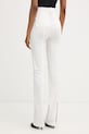 Odzież Pinko spodnie garniturowe damskie bawełniane 106514.A34I biały
