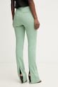 Oblečenie Pinko oblekové nohavice dámske bavlnené 106514.A34I zelená