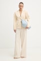 Patrizia Pepe spodnie 8P0769.A6F5 beżowy SS26