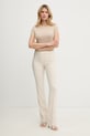 Patrizia Pepe spodnie 8P0781.A6F5 beżowy SS26