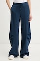 Patrizia Pepe pantaloni de trening tricotaj bleumarin 8P0784.J391